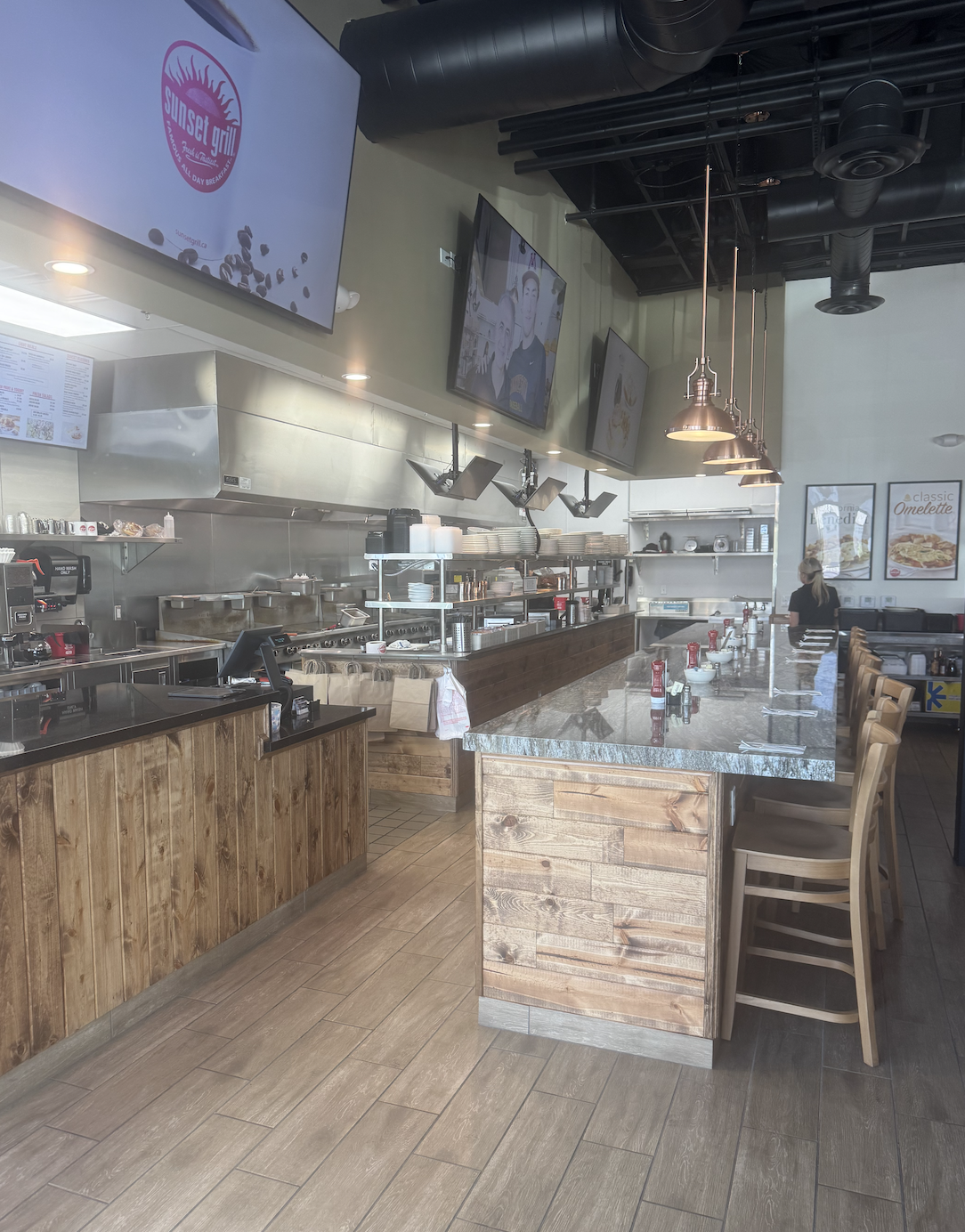 Sunset Grill kitchen build-out